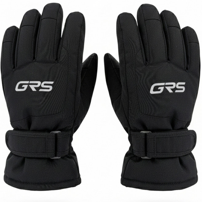 GRS Tainy 兒童滑雪手套, 黑色, 1套