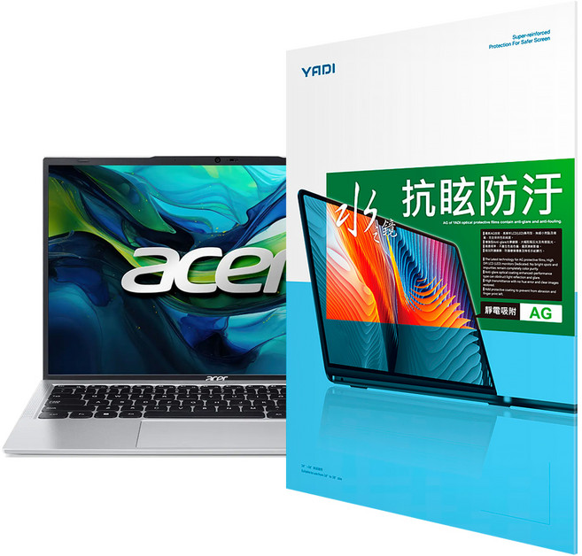 YADI 亞第 防眩抗反光 16 : 10 水之鏡保護貼 Acer Aspire Lite AL14-51P-5975專用 PF4HAG-W140, 1片