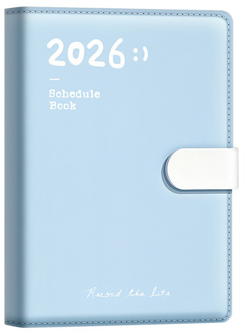咔巴熊 2026年磁搭扣萬用記事本, 幻覺藍, 1個