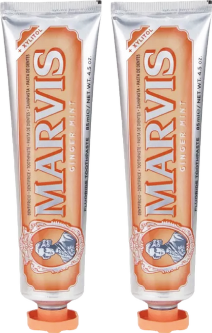 MARVIS 台灣公司貨 義大利頂級牙膏 生薑薄荷, 85ml, 2條