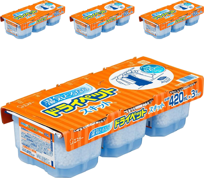 ST 雞仔牌 Drypet 經典型除濕盒 3入組, 420ml, 4組