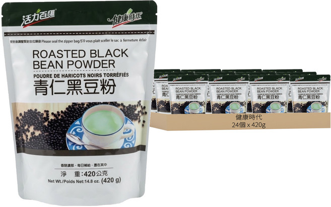 健康時代 青仁黑豆粉, 24個, 1個裝, 420g