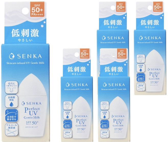 SENKA 專科 台灣公司貨 全效海洋友善防曬乳 SPF50+ PA++++, 40ml, 5條