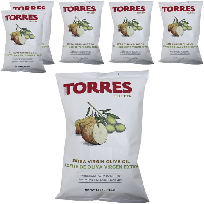 TORRES Selecta特級初榨橄欖油洋芋片, 125g, 6包