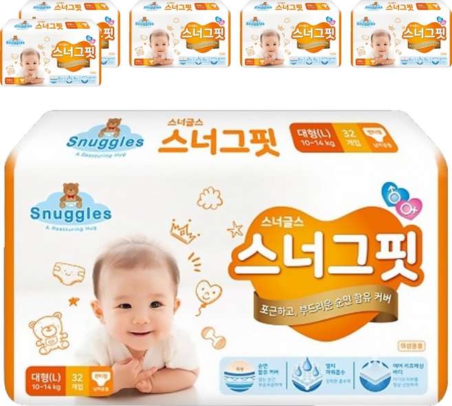 Snuggles Snug Fit 貼身褲型尿布 17kg以上, 2XL, 192片