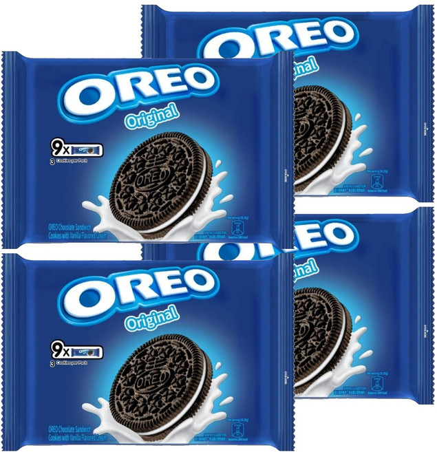 OREO 奧利奧 原味夾心餅乾, 236.25g, 4袋