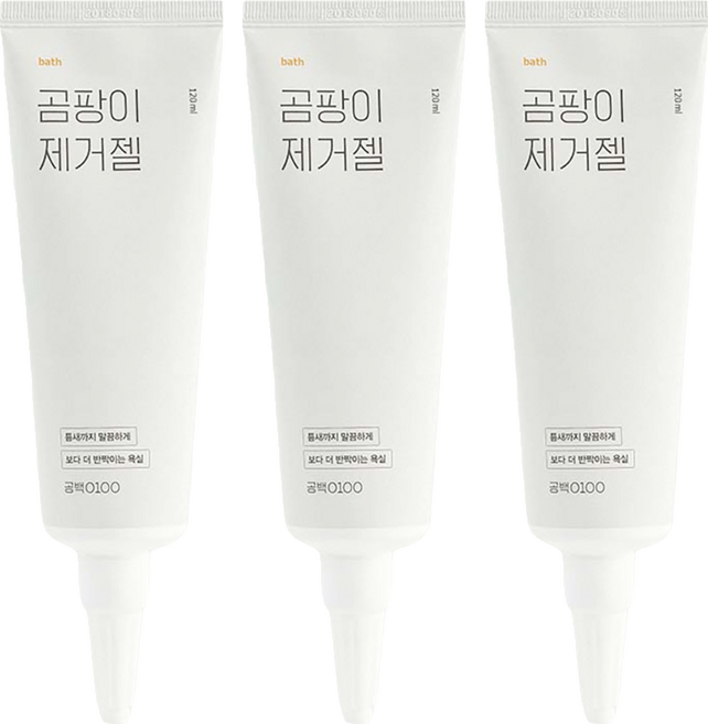 Gong100 白淨空間 Gongbaek Mold Remover 強效除霉凝膠, 120ml, 3條