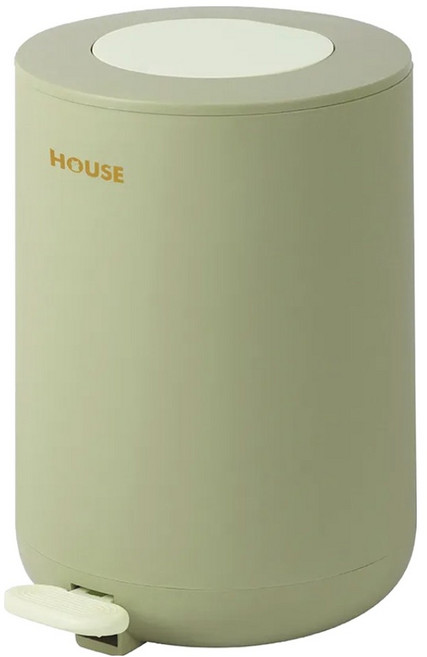 HOUSE 好室喵 同心圓緩降踏式垃圾桶, 顏色隨機