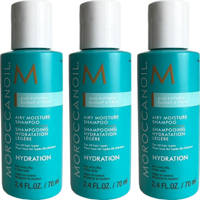 MOROCCANOIL 摩洛哥優油 台灣公司貨 超輕感保濕護洗髮露, 3個, 70ml
