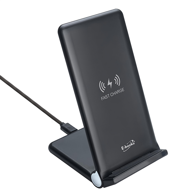 E-books B62 15W快充三段折疊無線充電板 E-PCB235, 黑色, 1盒