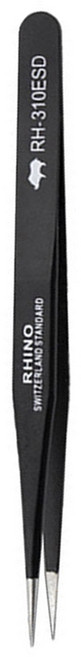 PRO RHINO TOOLS 犀牛鑷子 加長防靜電鑷子 RH-310 ESD 135mm, 黑色, 1支