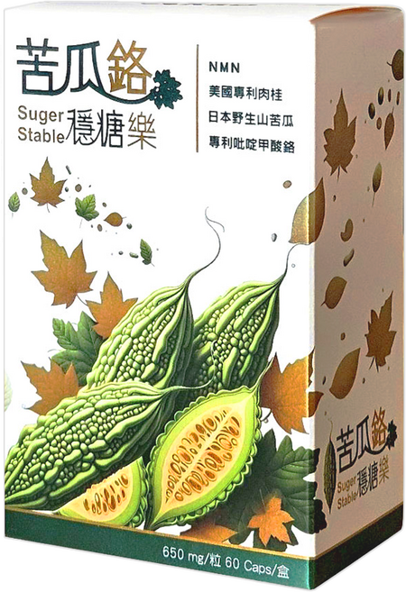 Taiwan Healthy Farm 台灣康田 苦瓜鉻穩糖樂, 1個, 60顆