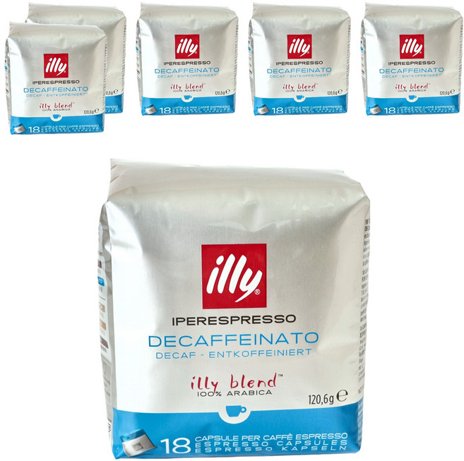 illy 意利 低咖啡因咖啡膠囊, 6.7g, 18顆, 6袋