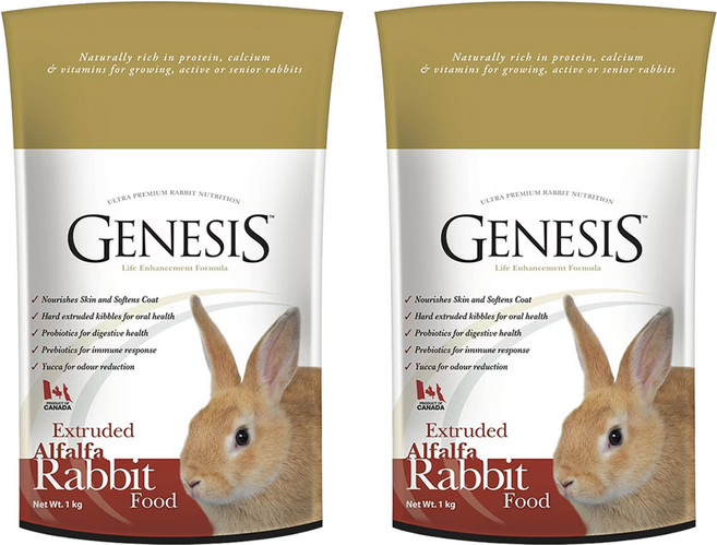 加拿大 GENESIS 高級全齡兔寵物食譜飼料, 1kg, 2袋