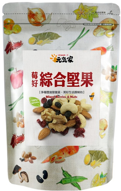 元氣家 莓好綜合堅果, 200g, 1包