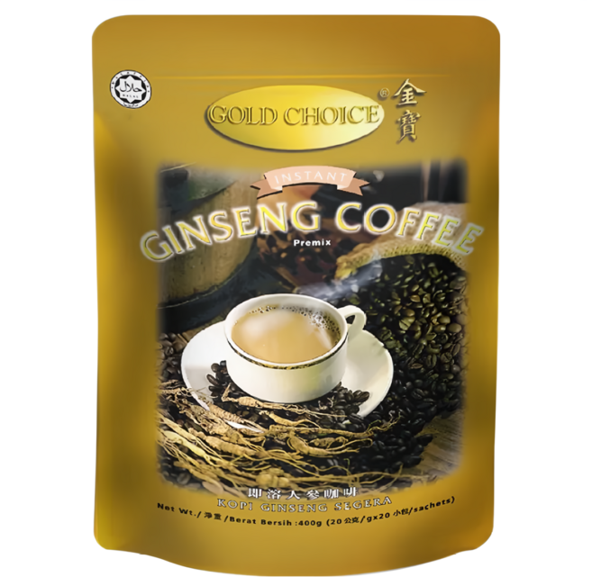 Gold Choice 金寶 即溶人蔘咖啡, 20g, 20入, 1袋