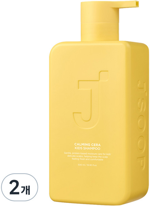 J'SOOP Calming Cera孩童洗髮精 青蘋果香, 500ml, 2瓶