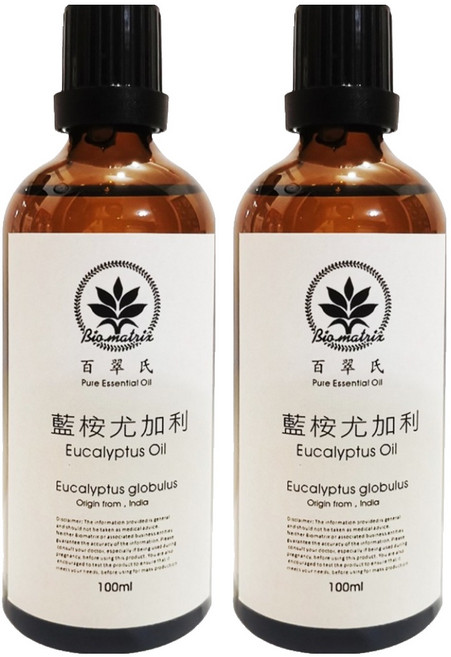 Bio-matrix 百翠氏 純精油, 藍桉尤加利, 100ml, 2瓶