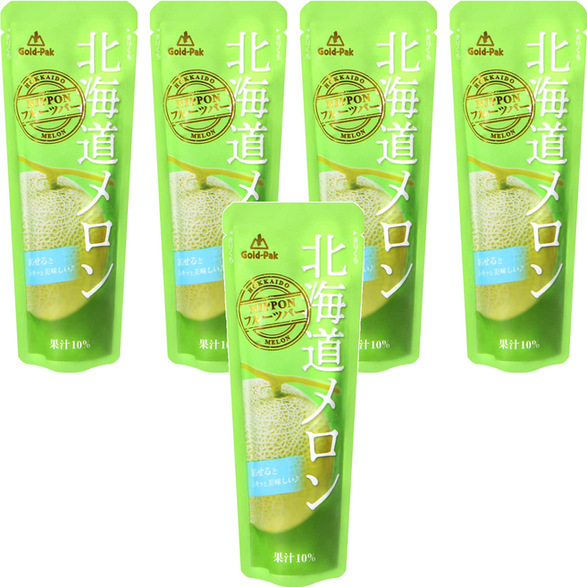 Gold-Pak 風味果汁棒 北海道哈密瓜, 80g, 5包