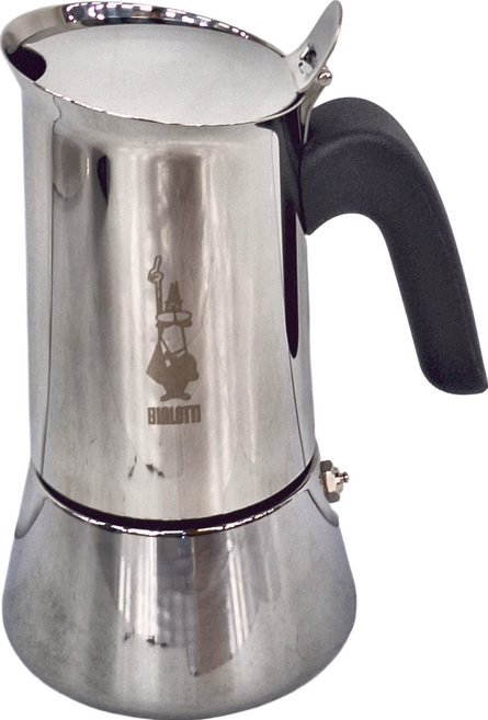 BIALeTTI 拜雷提 維納斯美學不銹鋼摩卡壺 六人份 電磁爐可用 EAD11 直徑13 x 22cm, 銀色, 1個