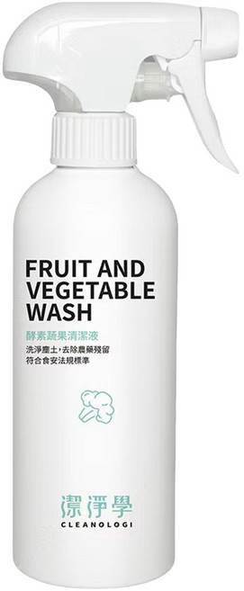 CLEANOLOGI 潔淨學 酵素蔬果清潔液, 400ml, 1瓶