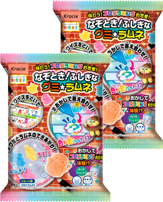 Kracie 葵緹亞 知育菓子DIY 彈珠汽水橡皮糖食玩, 1份軟糖, 2包