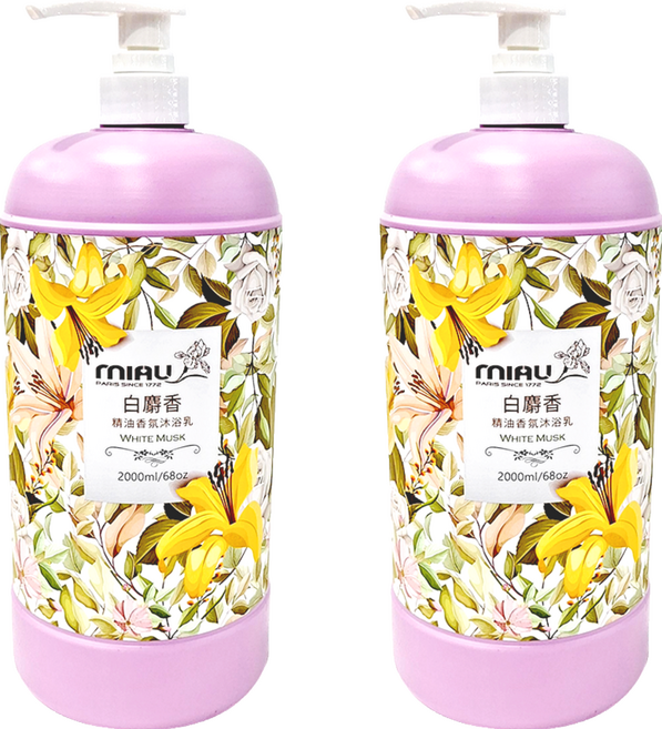 MIAU 精油香氛沐浴乳 白麝香, 2L, 2件