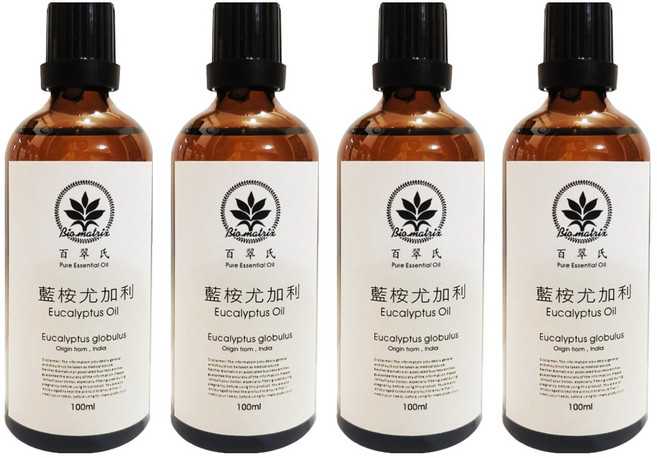 Bio-matrix 百翠氏 純精油, 藍桉尤加利, 100ml, 4瓶