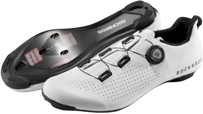 ROCKBROS 洛克兄弟 公路車鞋 CR5, 羽白色, 28cm