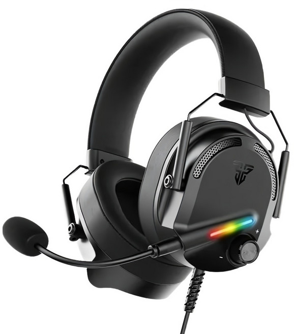 FANTECH 7.1環繞立體聲 RGB USB耳罩式電競耳機, HG26, Black