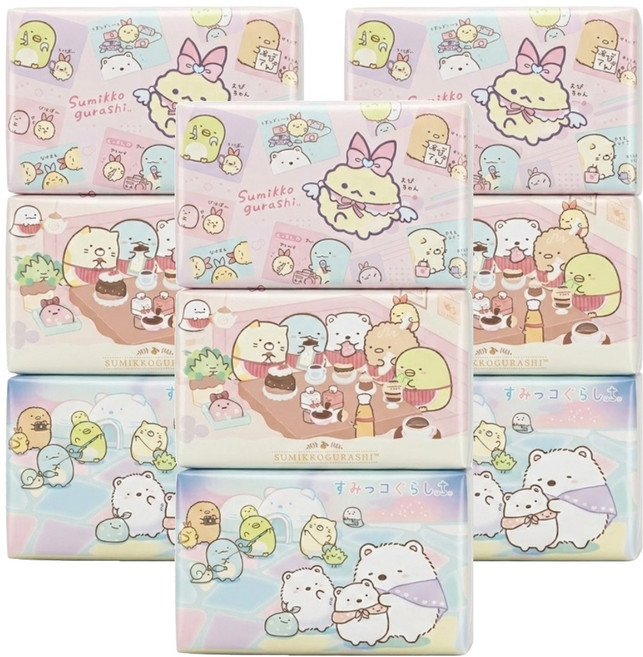 Sumikkogurashi 角落生物 印花面紙 200 x 178mm, 6包, 3袋