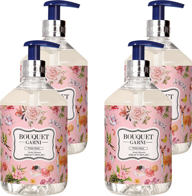 BOUQUET GARNI 香氛沐浴乳 白麝香, 520ml, 4瓶