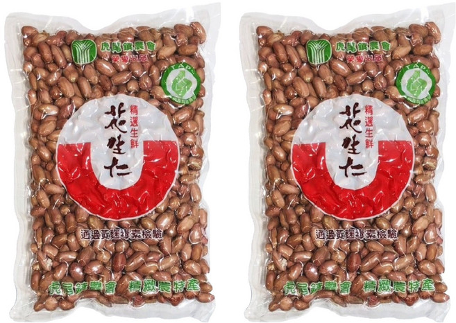虎尾鎮農會 生鮮花生仁, 600g, 2包
