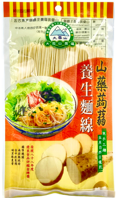 大雪山農場 山藥蒟蒻麵線, 200g, 1包