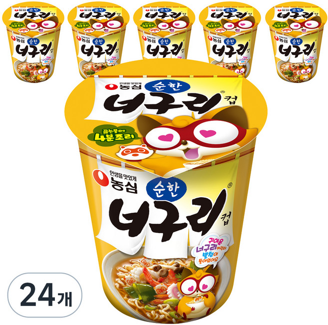 NONGSHIM 農心 Neoguri 爽口海鮮風味烏龍杯麵 63g, 24入