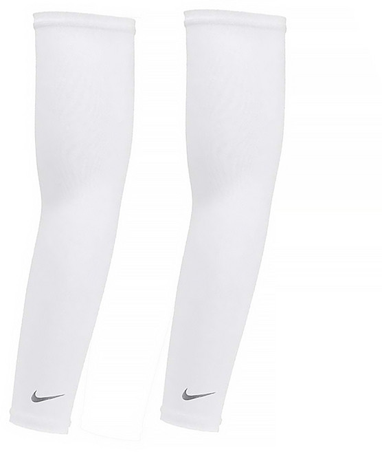 NIKE 耐吉 輕量跑步臂套 2.0, 白色, 1雙