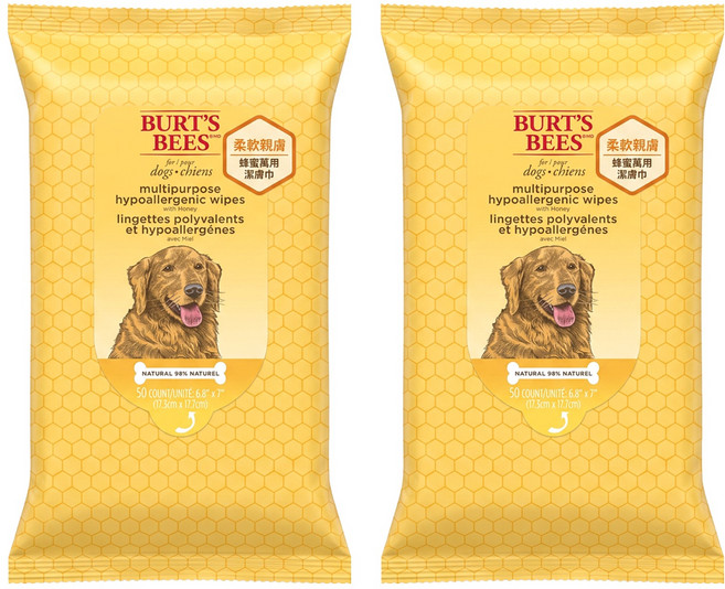 BURT'S BEES 蜂蜜萬用潔膚巾, 2包, 50入