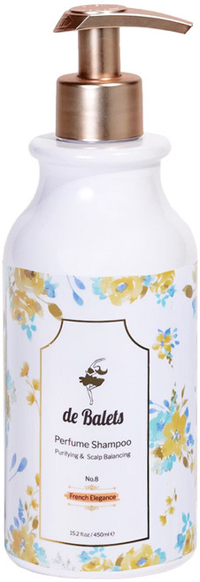 de Balets 小巴黎 SPA級香水淨化平衡頭皮養護洗髮精 法式優雅, 1個, 450ml