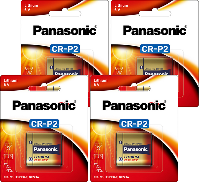 Panasonic 台灣公司貨 CR-P2 鋰電池, 1入, 4個