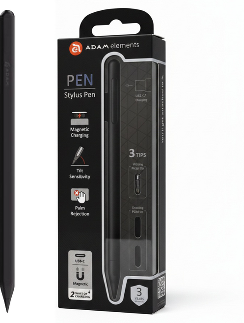 ADAM elements 亞果元素 iPad PEN 觸控筆 可換筆尖 黑色 1支