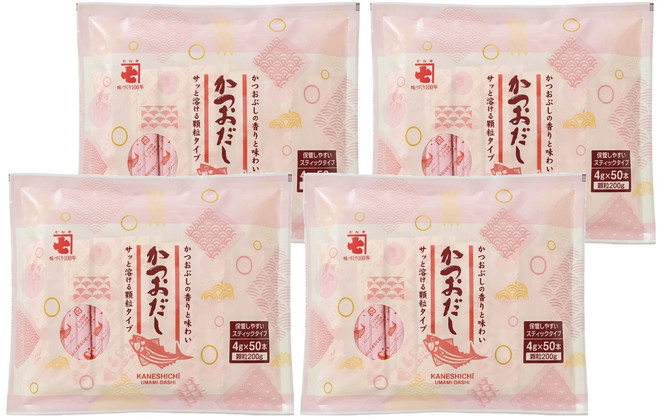 KANESHICHI 金七 鰹魚風味調味包 50包, 200g, 4袋