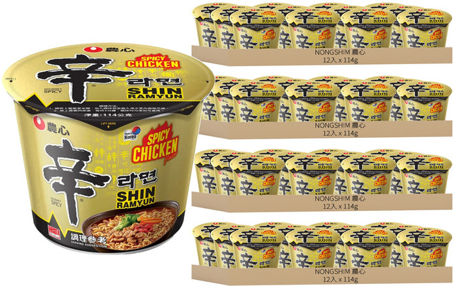 NONGSHIM 農心 辛拉麵 香辣雞肉味 114g, 48入
