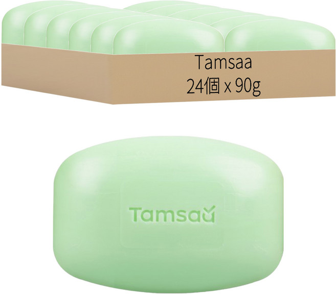 Tamsaa 小黃瓜皂, 24個, 90g