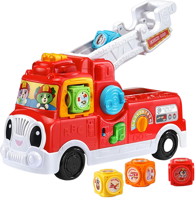 LeapFrog 跳跳蛙 翻滾積木消防車, 混合顏色, 1組