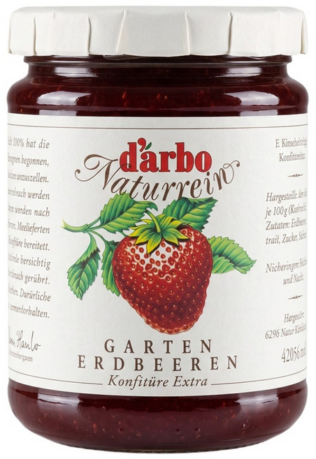 d'arbo 德寶 奧地利高品質果醬 草莓, 450g, 1罐