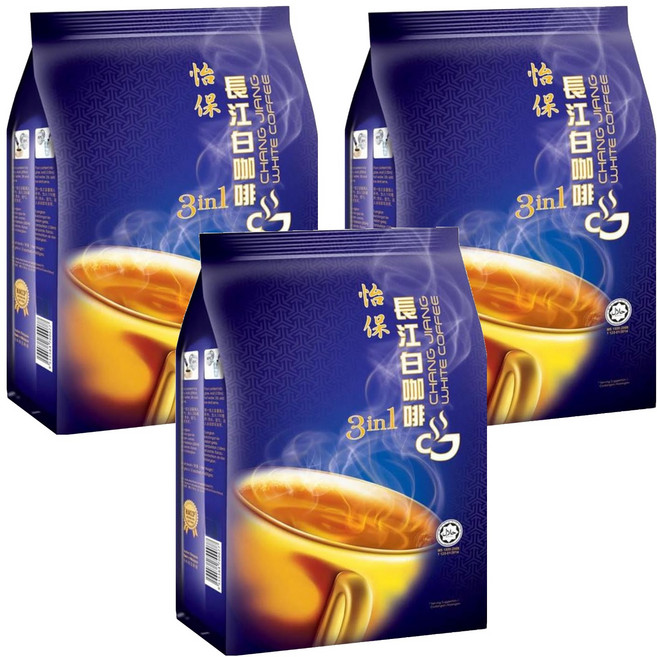 長江 正宗怡保白咖啡 三合一 特濃風味, 40g, 15包, 3袋