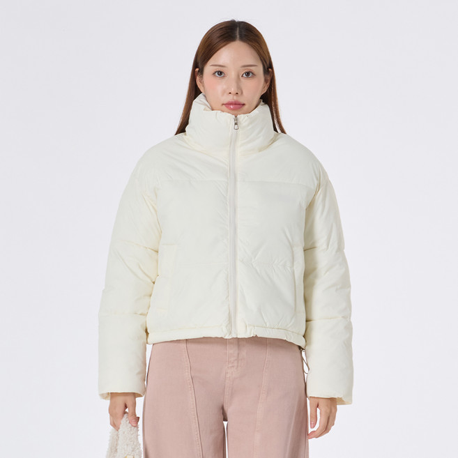 Elsso 女款霧面短版羽絨外套