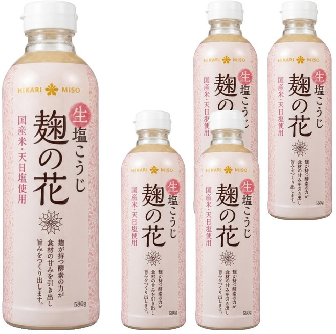 HIKARI MISO 麴之花 生鹽麴, 580g, 5瓶