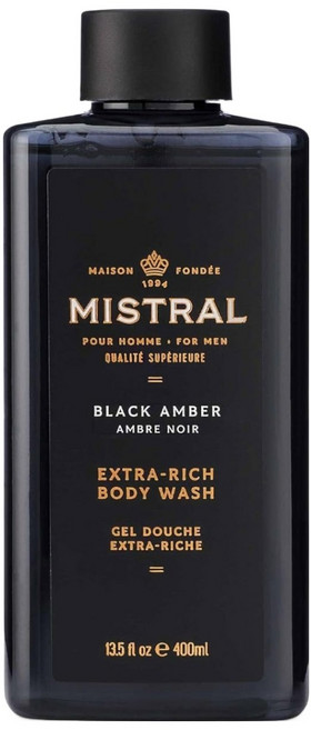 MISTRAL BODY 二合一 洗髮沐浴露 黑琥珀, 400ml, 1瓶
