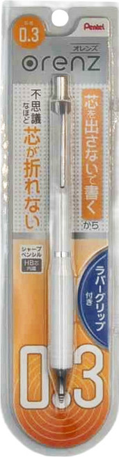Pentel 飛龍文具 ORENZ 自動鉛筆 XPP603G-W 白色, 0.3mm, 1支